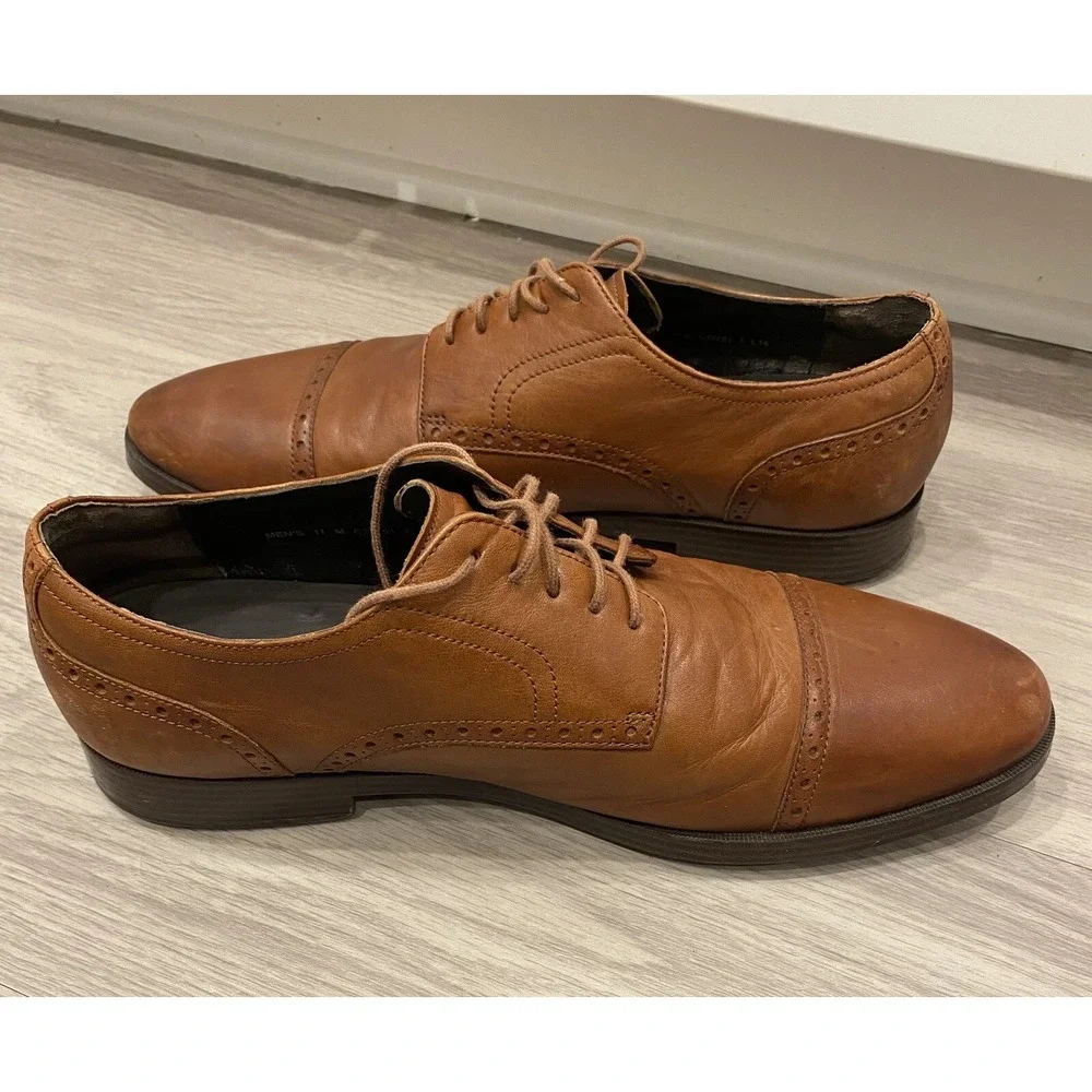 Cole Haan Men's Dress Shoes Jefferson Grand Cap‎ Toe Oxford C23791 Size 11 M